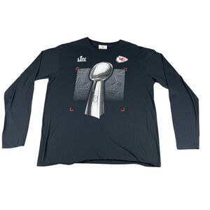 Kansas City Chiefs Shirt Men's Extra Large Superbowl LIV Long Sleeve Fanatics